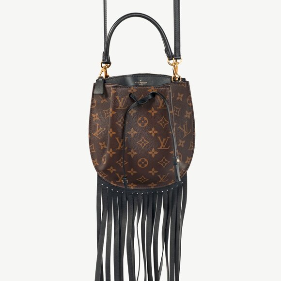 Louis Vuitton Cruise 2017 Fringed Noe Monogram Canvas Shoulder Bag - Picture 1 of 10